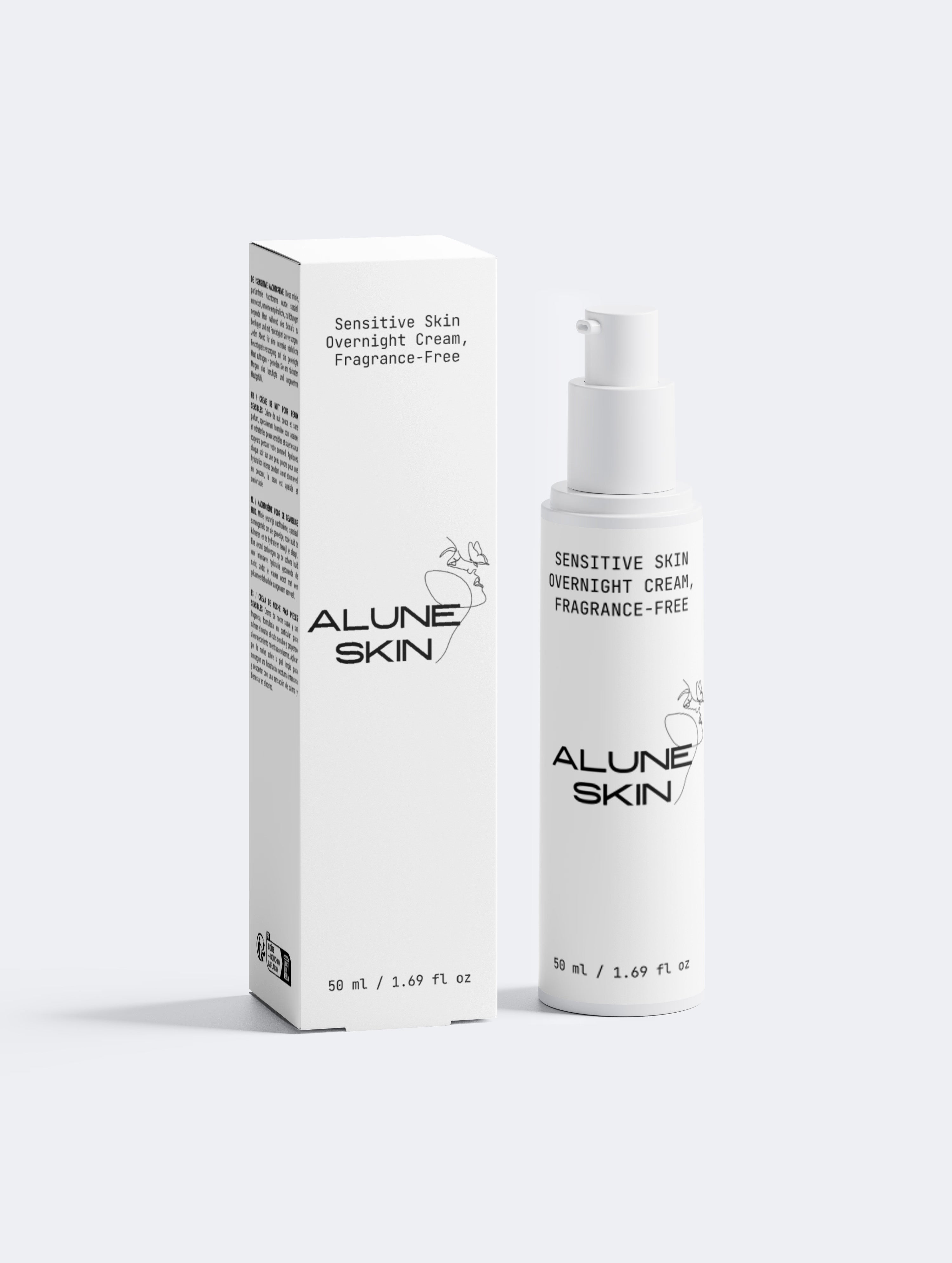 Sensitive Skin Overnight Cream, Fragrance-Free